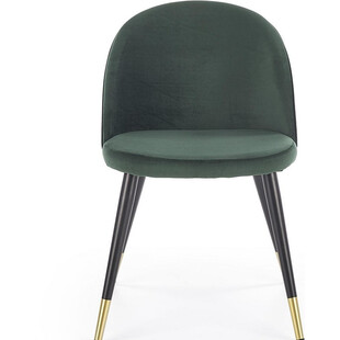 Krzesło tapicerowane glamour K315 ciemno zielone marki Halmar
