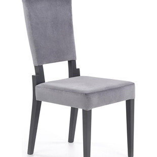 Krzesło tapicerowane klasyczne Sorbus grafitowe marki Halmar