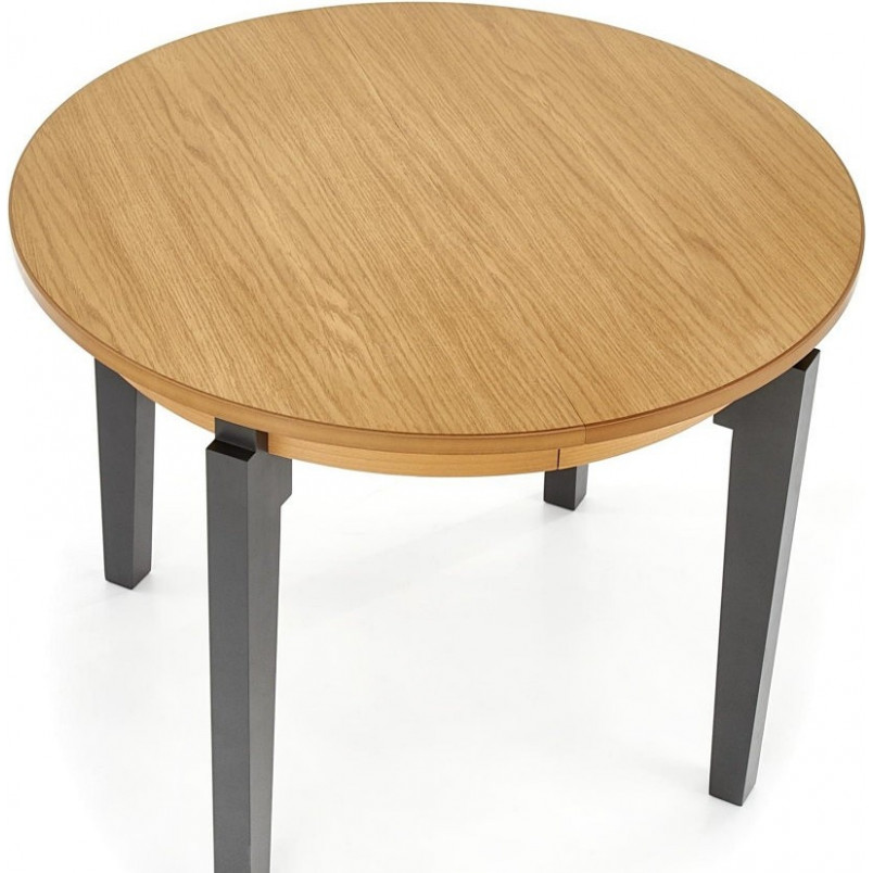 Stół rozkładany okrągły Sorbus II 100 dąb miodowy/garfit marki Halmar