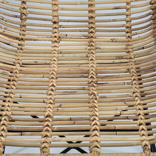 Rattanowy fotel wypoczynkowy Indiana jasne drewno marki Halmar