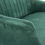 Tapicerowana sofa wypoczynkowa na złotych nogach Elegance II 132 ciemno zielony marki Halmar