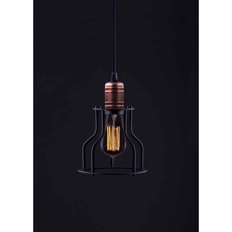 Lampa wisząca druciana loft Workshop 15 Czarna marki Nowodvorski