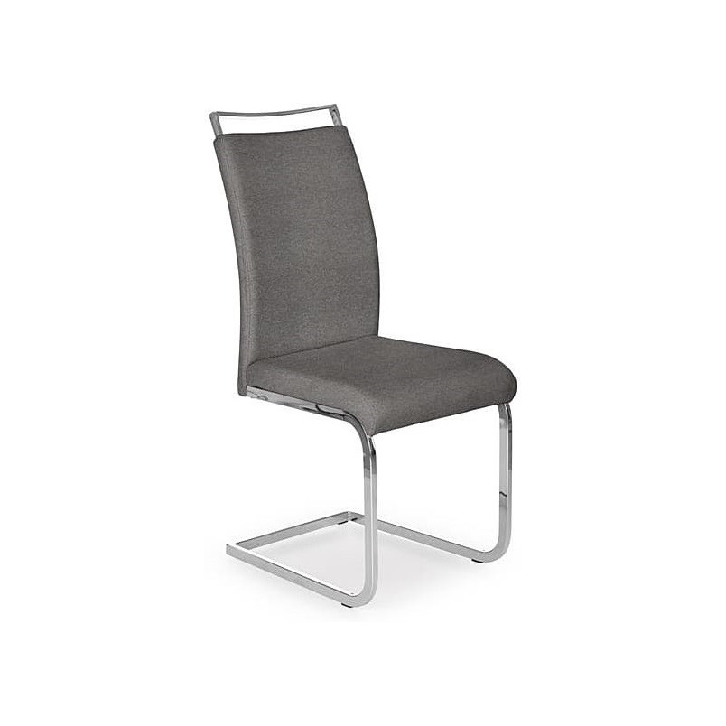 Krzesło tapicerowane nowoczesne na płozie K348 popiel marki Halmar