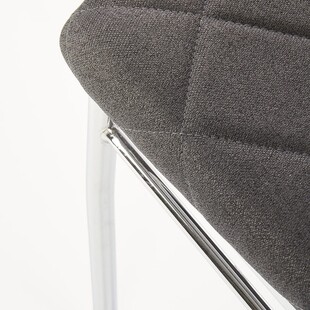 Krzesło pikowane tapicerowane K309 ciemny popiel marki Halmar