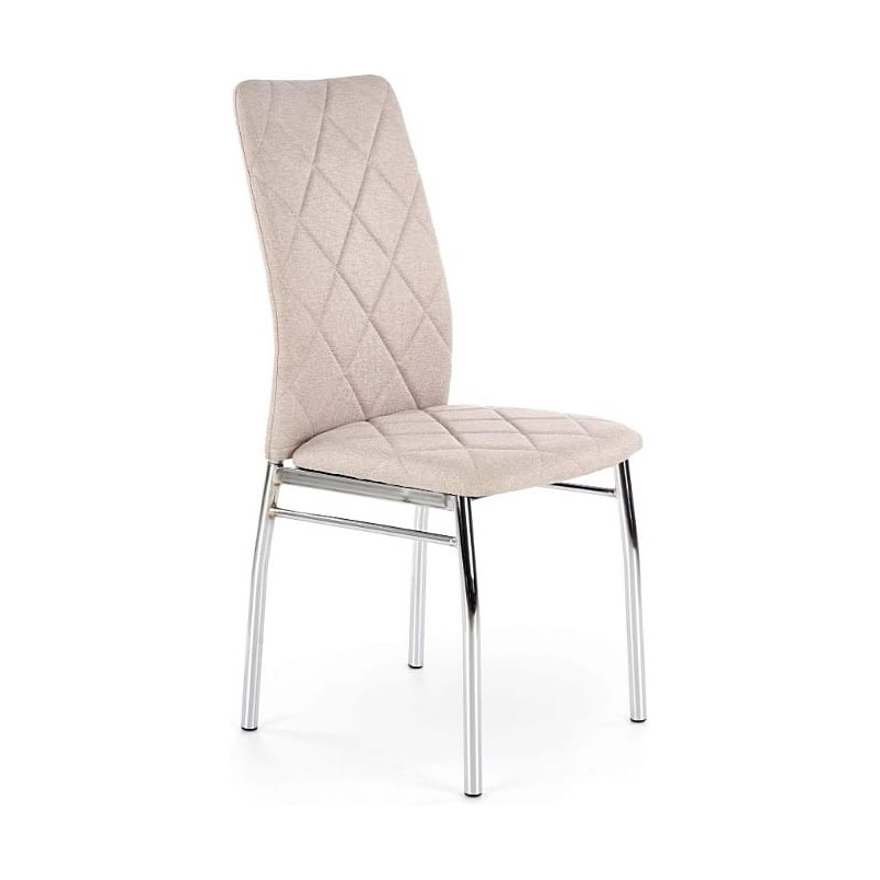 Krzesło pikowane tapicerowane K309 jasny beżowy marki Halmar