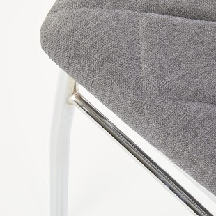 Krzesło pikowane tapicerowane K309 jasny popiel marki Halmar