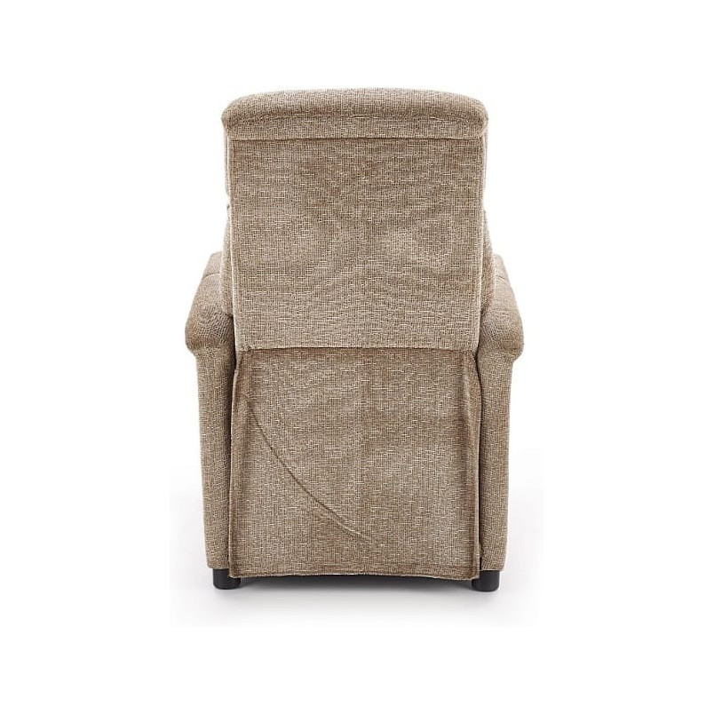 Fotel wypoczynkowy rozkładany Jordan beżowy marki Halmar