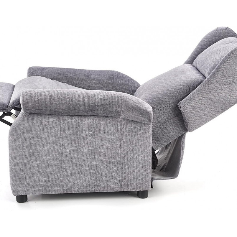 Fotel wypoczynkowy rozkładany Agustin popiel marki Halmar