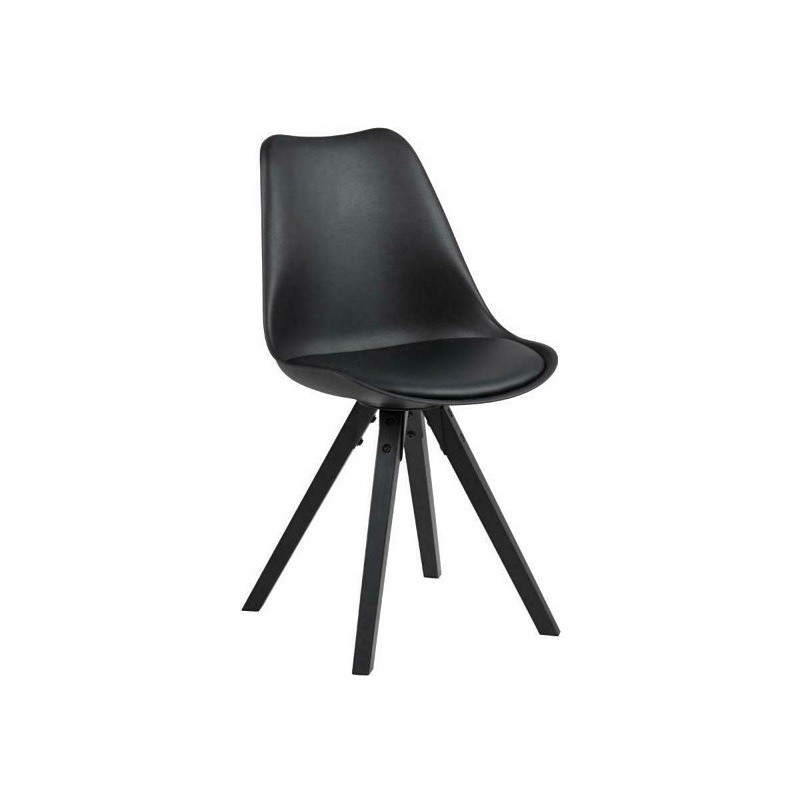 Krzesło designerskie z poduszką Dima czarne marki Actona