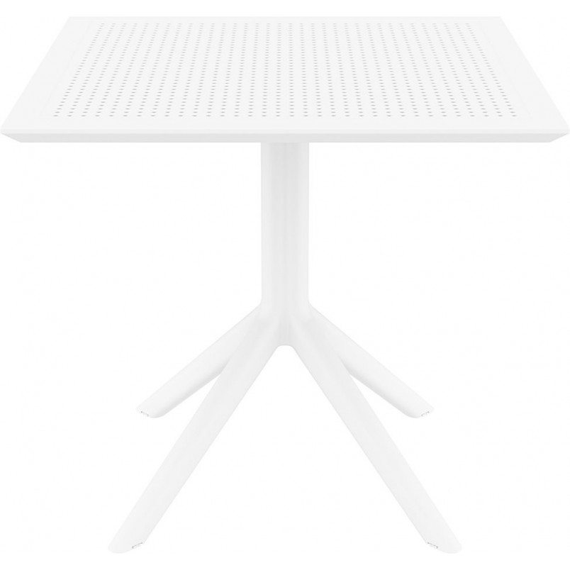 Stół ogrodowy plastikowy Sky 80x80 biały marki Siesta