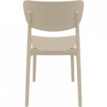 Krzesło z tworzywa Monna beżowe marki Siesta