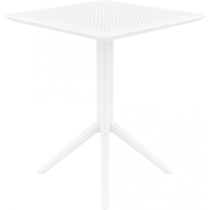 Składany stół ogrodowy plastikowy Sky 60x60 biały marki Siesta