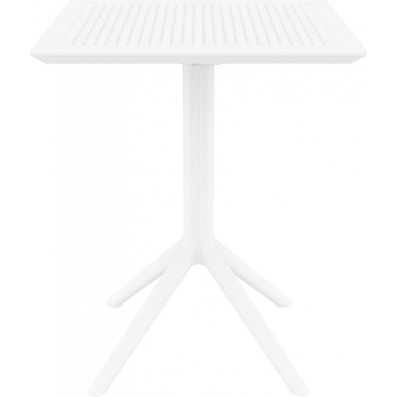 Składany stół ogrodowy plastikowy Sky 60x60 biały marki Siesta