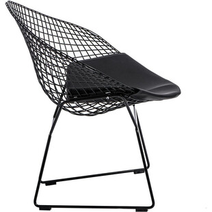 Krzesło metalowe druciane Harry Arm Black marki D2.Design