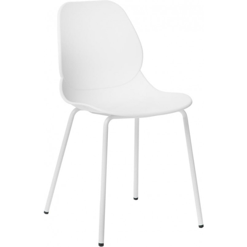 Krzesło z tworzywa Layer IV z tworzywa białe marki Simplet