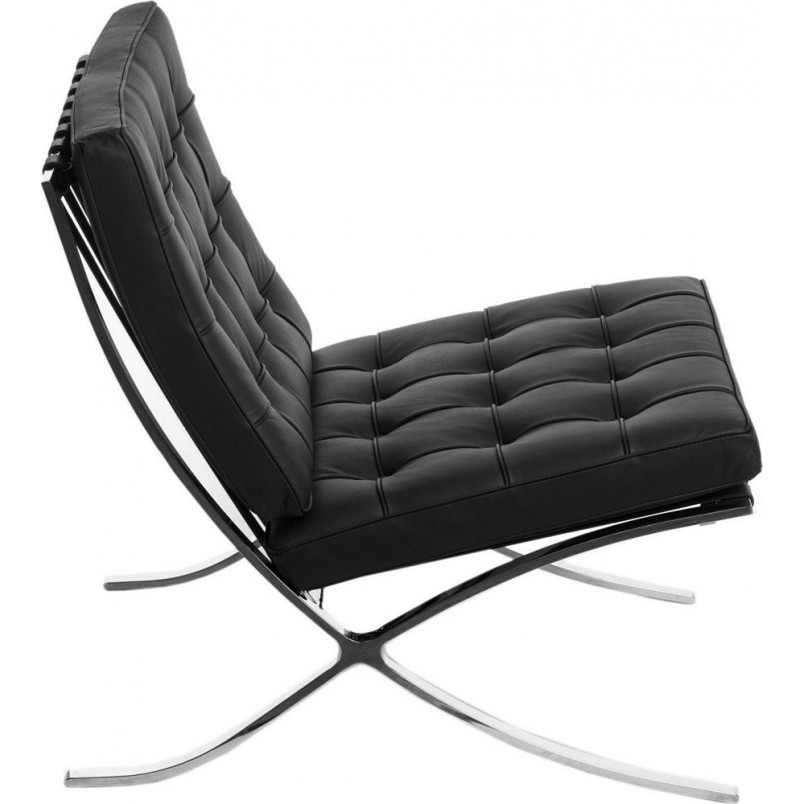 Fotel pikowany z ekoskóry Barcelon Eco czarny marki D2.Design