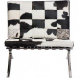 Fotel skórzany pikowany Barcelon Pony marki D2.Design