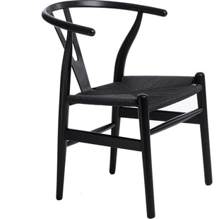 Krzesło drewniane skandynawskie Wicker czarne marki D2.Design