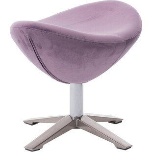 Podnóżek welurowy do fotela Jajo Velvet fioletowy marki D2.Design