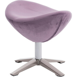 Podnóżek welurowy do fotela Jajo Velvet fioletowy marki D2.Design