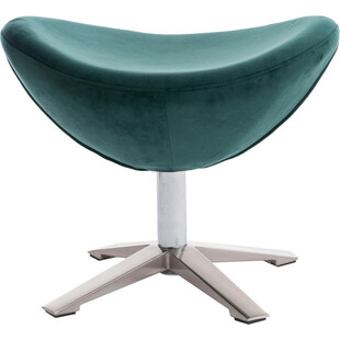 Podnóżek welurowy do fotela Jajo Velvet ciemno zielony marki D2.Design