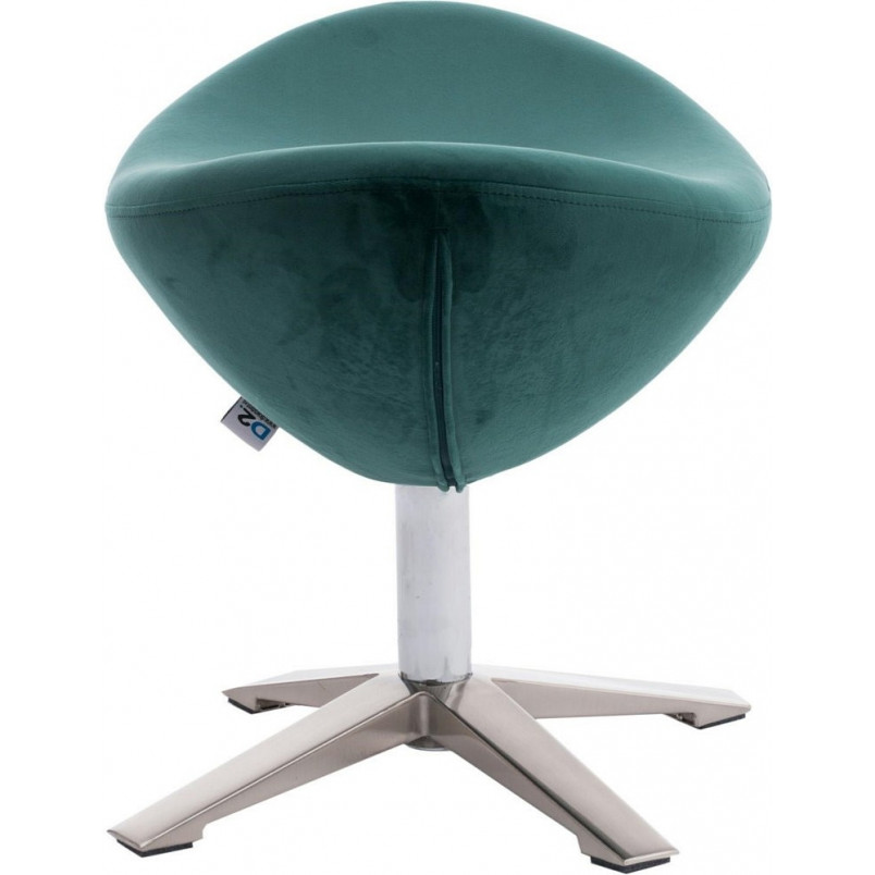 Podnóżek welurowy do fotela Jajo Velvet ciemno zielony marki D2.Design