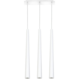 Lampa wisząca potrójna minimalistyczna Quebeck III Biała marki Nowodvorski