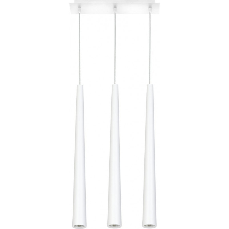Lampa wisząca potrójna minimalistyczna Quebeck III Biała marki Nowodvorski