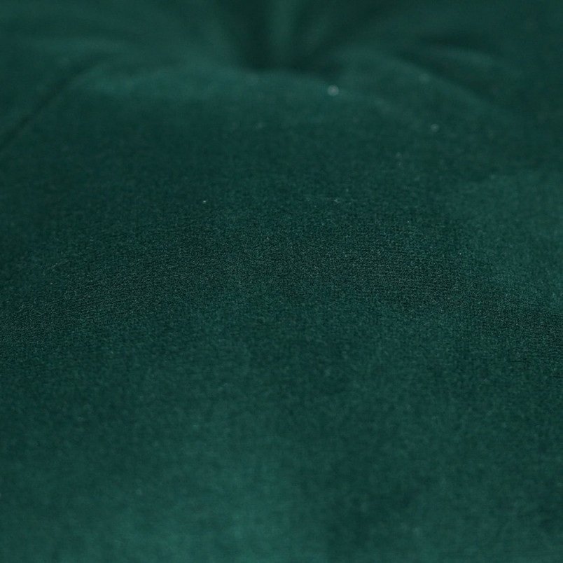 Krzesło welurowe pikowane z podłokietnikami Cherry Velvet zielone marki Signal