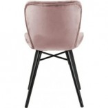 Krzesło welurowe glamour Batilda Vic różowe marki Actona