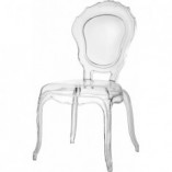 Krzesło przeźroczyste z tworzywa Queen marki Intesi