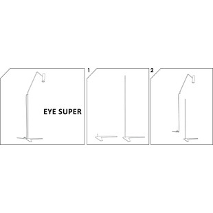 Lampa podłogowa tuba minimalistyczna Eye Super Biała marki Nowodvorski