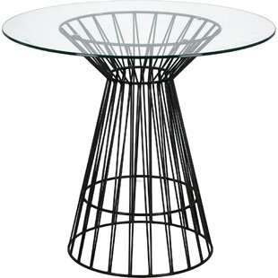 Stół szklany okrągły Cage 80 przeźroczysty marki D2.Design