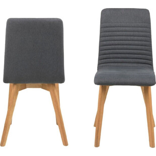 Krzesło tapicerowane na drewnianych nogach Arosa antracytowe marki Actona