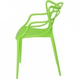 Krzesło ażurowe z tworzywa Lexi zielone marki D2.Design