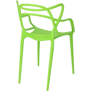Krzesło ażurowe z tworzywa Lexi zielone marki D2.Design