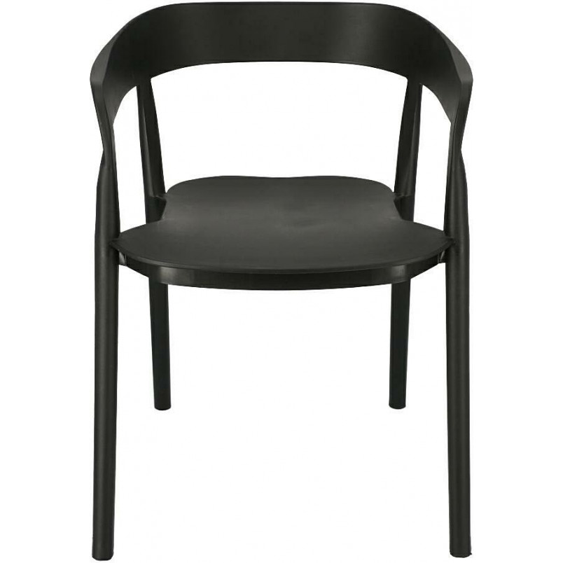 Krzesło z tworzywa Bow czarne marki Intesi