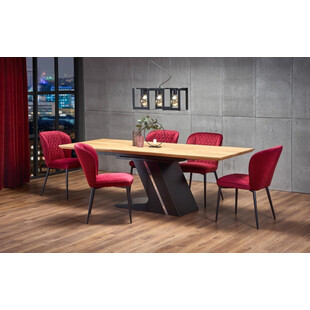 Stół rozkładany loft Ferguson 160x90 dąb naturalny marki Halmar