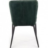Krzesło welurowe pikowane K399 ciemno zielone marki Halmar
