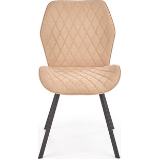 Krzesło pikowane tapicerowane K360 beżowe marki Halmar