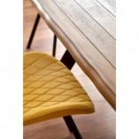 Krzesło pikowane tapicerowane K360 musztardowe marki Halmar