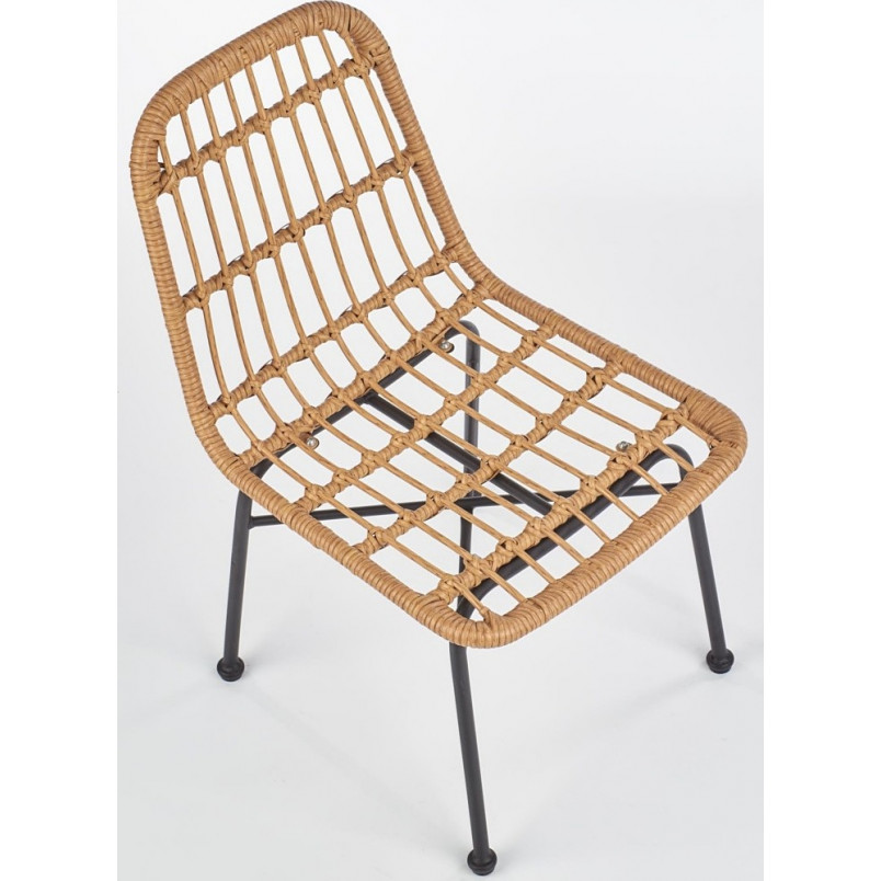 Krzesło rattanowe boho K401 naturalne marki Halmar