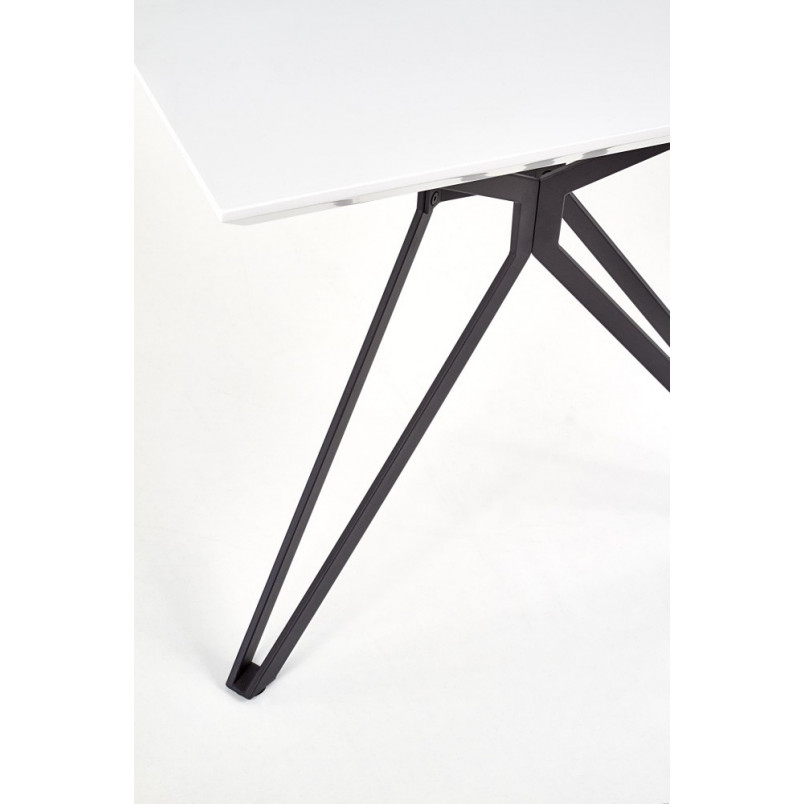 Stół prostokątny Pascal 160x90 białymarki Halmar