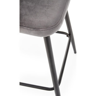 Krzesło barowe tapicerowane H-96 65 popiel marki Halmar