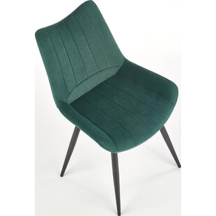 Krzesło welurowe K388 ciemno zielone marki Halmar