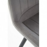 Krzesło welurowe K388 popiel marki Halmar