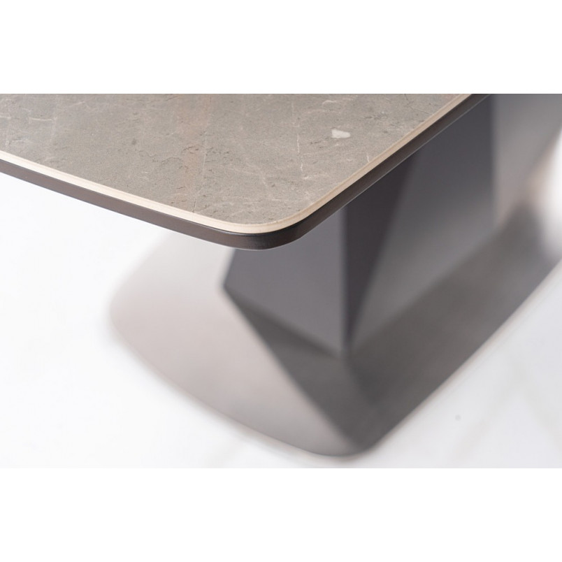 Stół rozkładany z marmurowym blatem Cortez 160x90 szary marmur marki Signal