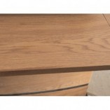 Stół rozkładany na jednej nodze Leonardo 140x80 dąb marki Signal