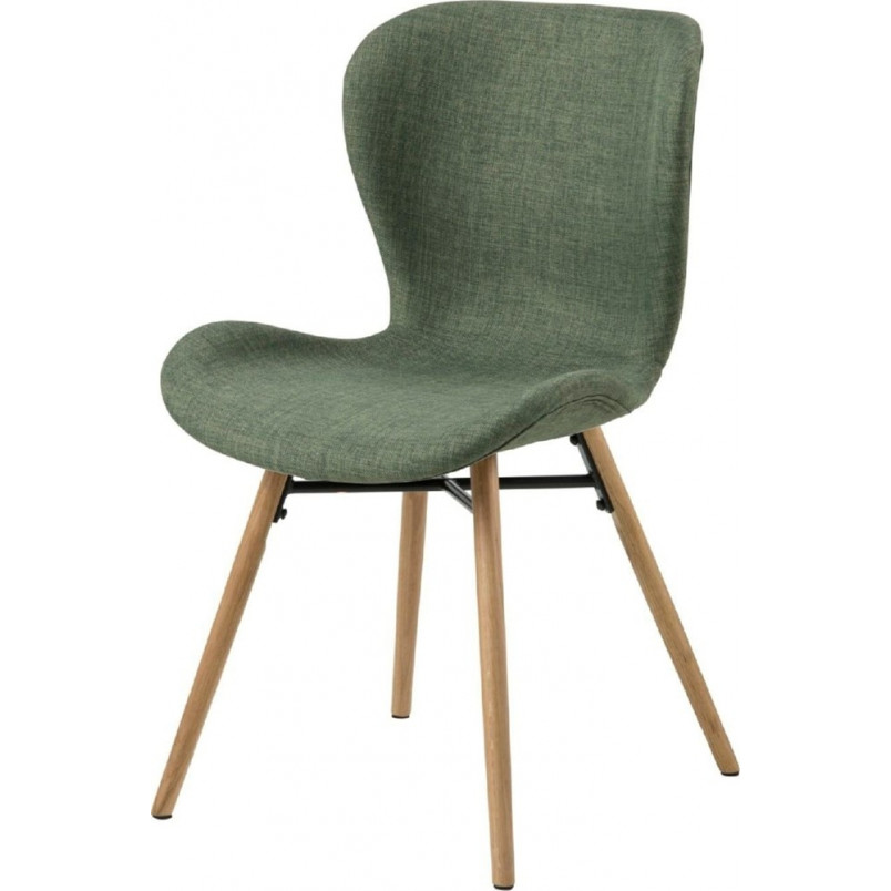 Krzesło tapicerowane skandynawskie Batilda Zielone marki Actona