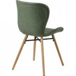 Krzesło tapicerowane skandynawskie Batilda Zielone marki Actona
